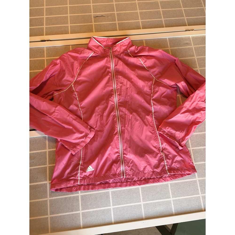 Adidas Golf Classic Retro Vintage Athletic wear Pink Track Jacket SzXL ClimaWear